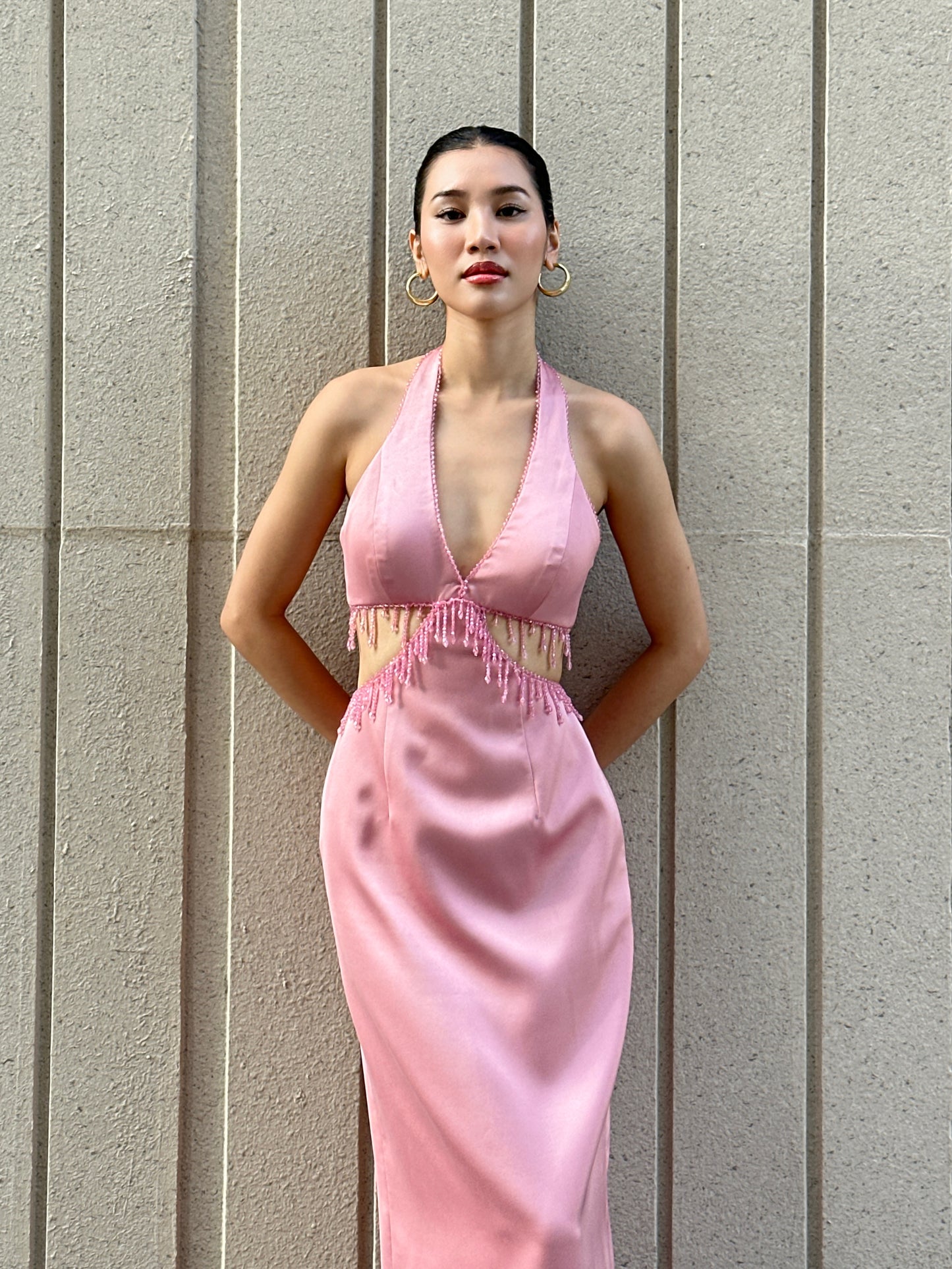 Aurora Halter Maxi Dress