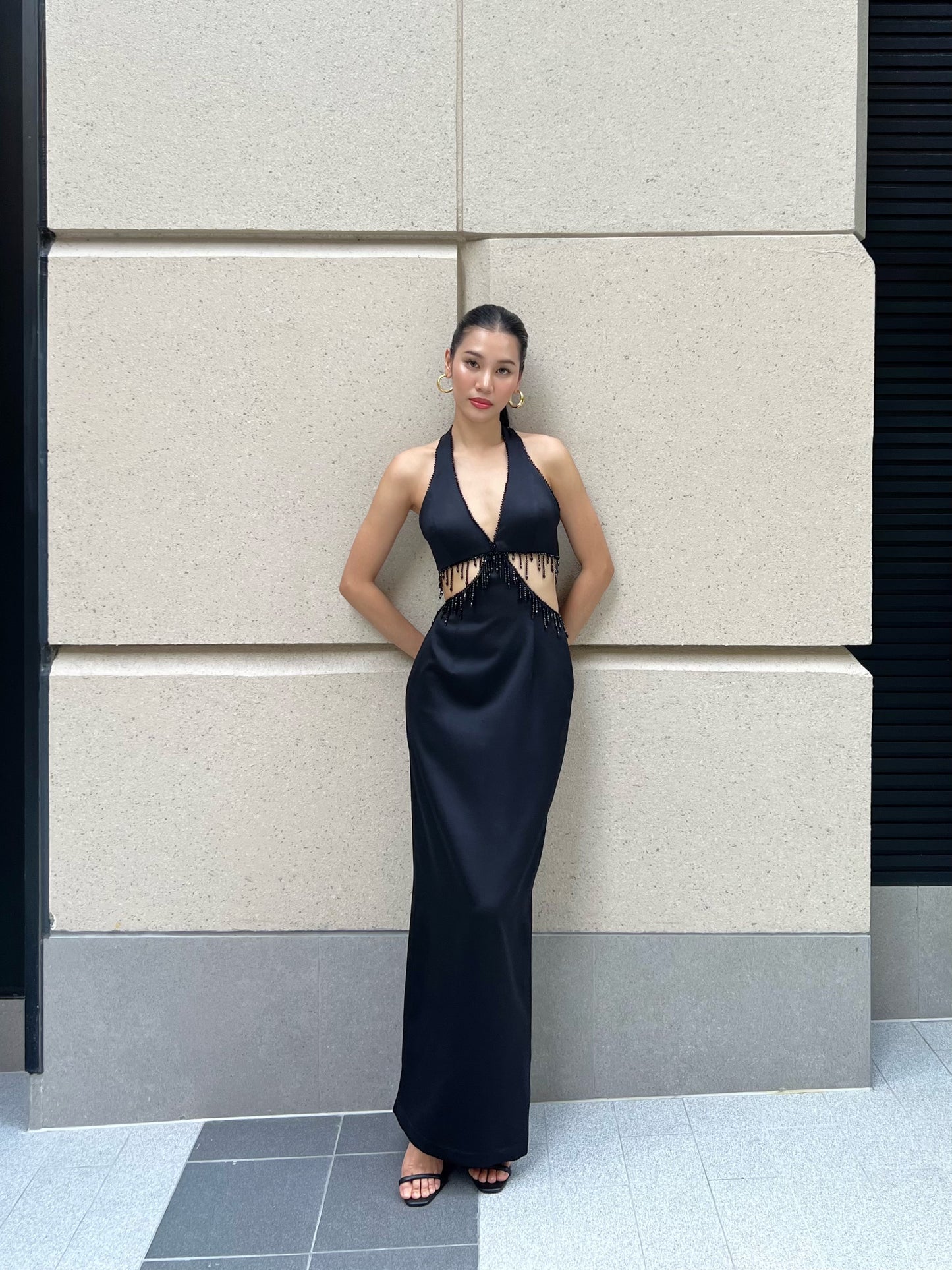 Aurora Halter Maxi Dress