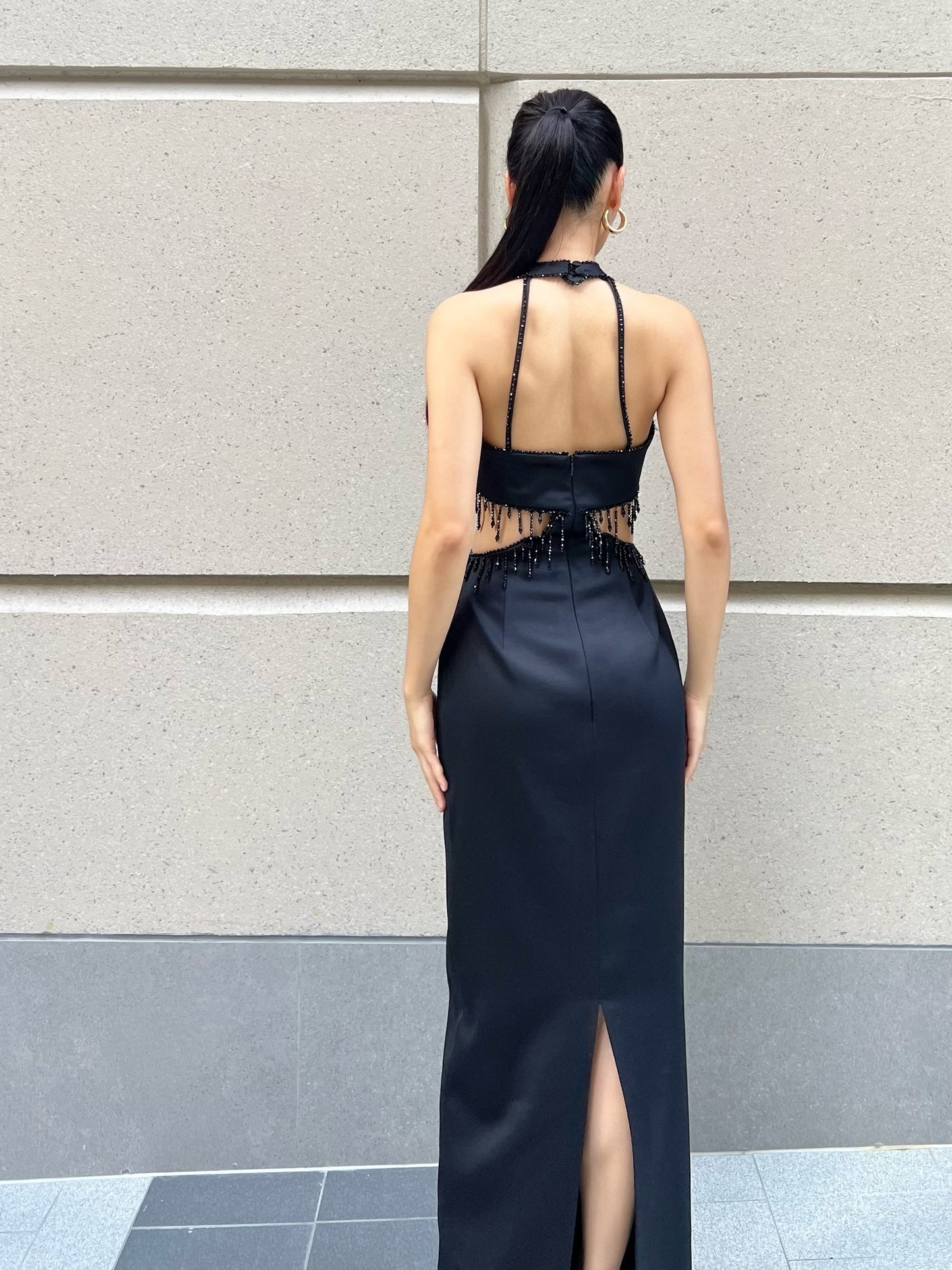 Aurora Halter Maxi Dress
